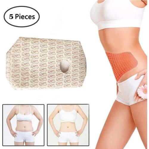 5 PCS Wonder Patch Quick Slimming Patch Belly Slim Patch Abdomen Slimming Fat Burning Navel Stick Weight Loss Slimer Tool