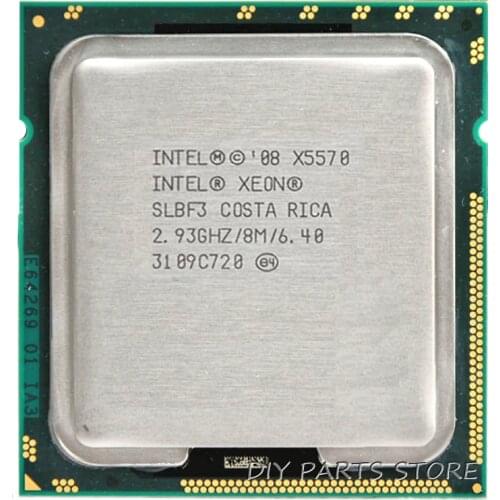 INTEL XONE X5570 CPU INTEL X5570 PROCESSOR Quad core 2.933 MHZ LeveL2 8M 4 core WORK FOR lga 1366 montherboard