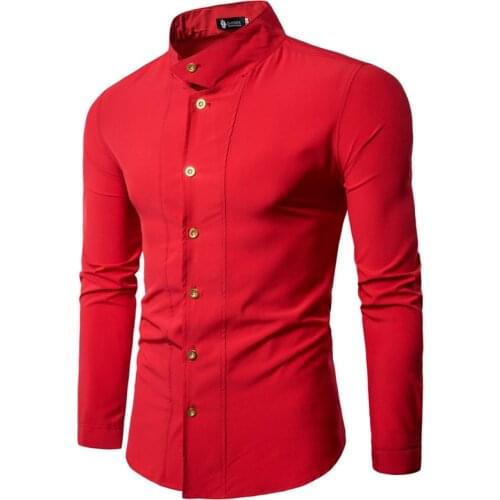 Autumn winter mens clothing small tip territory hao gold court wind long sleeve shirt