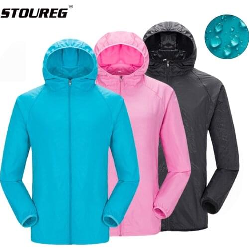 S-4XL Unisex Sun-Protective Hiking Jackets Men Women Waterproof Hiking Skin Jacket Hunting Fishing Clothing Outdoor Jackets
