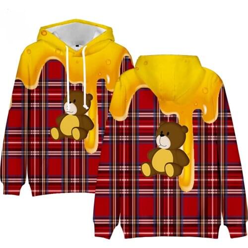 New Listing 3D Cute Bear Hoodies Men Women Sweatshirts Autumn Harajuku Hip Hop Hooded Fashion Long Sleeve Boys Girls Pullovers