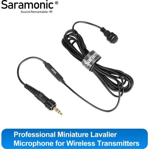 Saramonic DK5 Seires waterproof Omnidirectional Lavalier Microphone for stage narrative filmmaking fitness news gathering