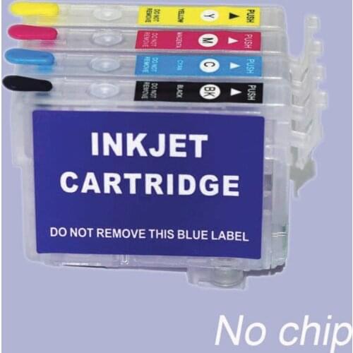 YOTAT T702XL T702 Refillable Ink Cartridge T702XL1(T3451)/T702XL2(T3452)/T702XL3(T3453)/T702XL4(T3454) for use Pro WF-3720