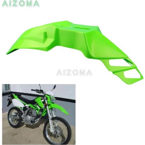 Green Supemoto Dirt Bike Front Fender Motocross Universal Mudguards for Kawasaki KX 65/85/100/250 KLX 125 250 450 400R