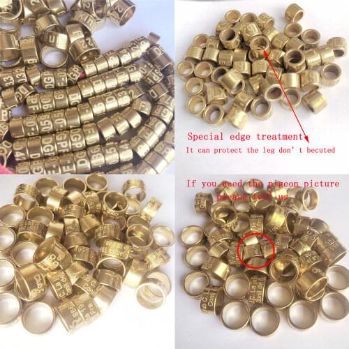 50Pcs 8 mm 11mm Bird parrot Dove Pigeon Copper Aluminum Leg Rings Custom Aluminum Lettering Rings pigeon necklace