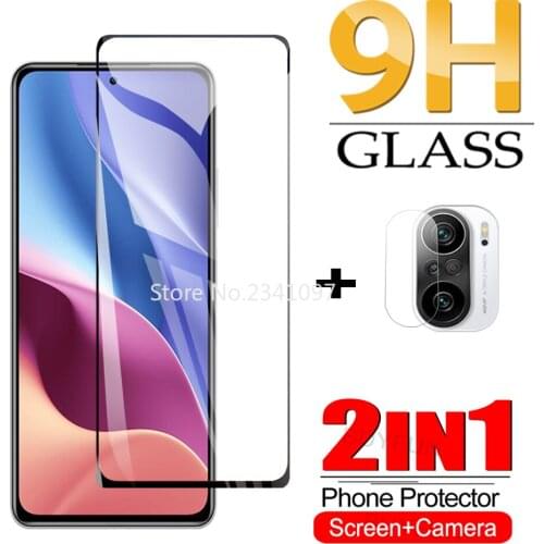 2-IN-1 For Xiaomi Redmi K40 Pro Tempered Glass Screen + Camera Protector On For redmi k40 pro plus Protector Screen Lens Glass