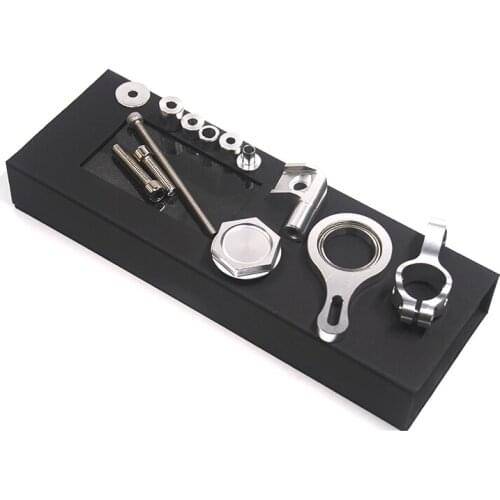 Aluminum Adjustable Motorcycles Steering Stabilize Damper Bracket Mount Kit For YAMAHA YZF R6 2006-2017/ R1 2009-2012 Silver