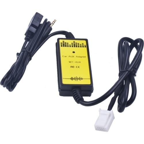 Car CD Adapter MP3 Audio Interface AUX USB Adapter SD 2x6P Connect CD Changer for Toyota RAV4 Sequoia Sienna Tacoma Yaris