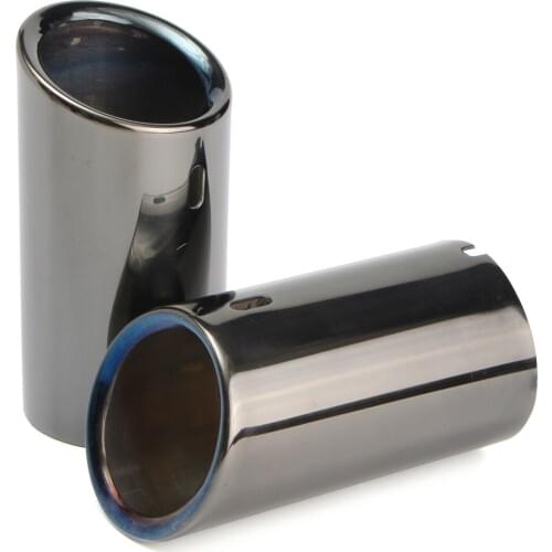 BMW 328i 3 Black Exhaust E92 Tail Tip 2x E90 Series 06-10 Pipes For Titanium 325 Pair Tail Exhaust Tip Pipes Titanium Black