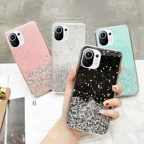 For Xiaomi Mi 11 Ultra 11 Lite Case Glitter Case Xiaomi Redmi K40 Note 10 9 Pro 9S Poco F3 X3 F2 Pro Cover Xiomi Mi 11 Covers