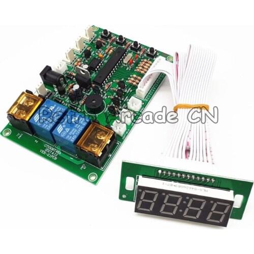 DC 12V Time Control Timer Board With Wire harness for arcade cabinet coin acceptor selector, pump water, washing machine