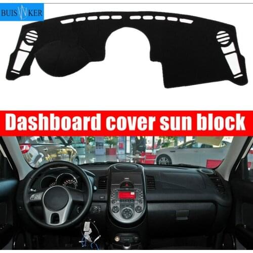 For Kia Soul 2010 2011 2012 2013 Car Dashboard Dash Cover Pad Mat Dashmat Sun Shade Instrument Protective Carpet Car Accessories