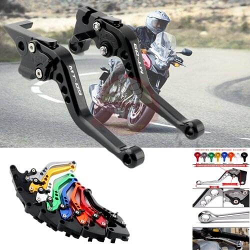 For YAMAHA MT-09 rastreador MT 09 MT09 2014 y 2015 de 2016 de 2017 de 2018 2019 accesorios de la motocicleta CNC aluminio corto