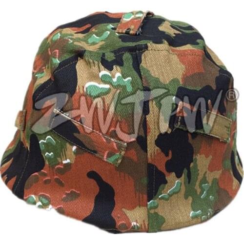 WWII GERMAN WH ELITE FIELD LEIBERMUSTER CAMO M35 REVERSIBLE HELMET COVER MILITARY