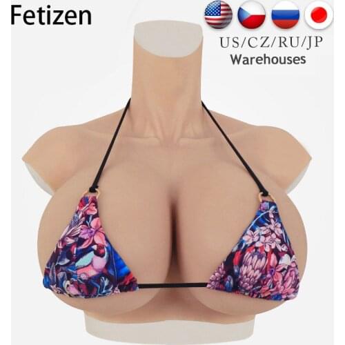FETIZEN Crossdressing Fake Boobs Realistic Silicone Breast Forms Drag Queen Shemale Breasts Crossdresser Transgender C D E G H