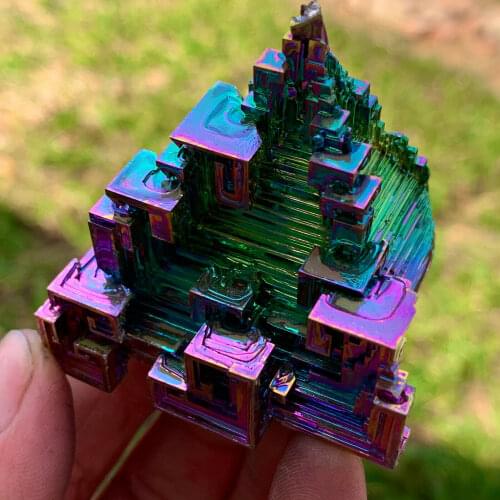 Gram Bismuth rainbow crystal elementBi gemstone Mineral specimen healing