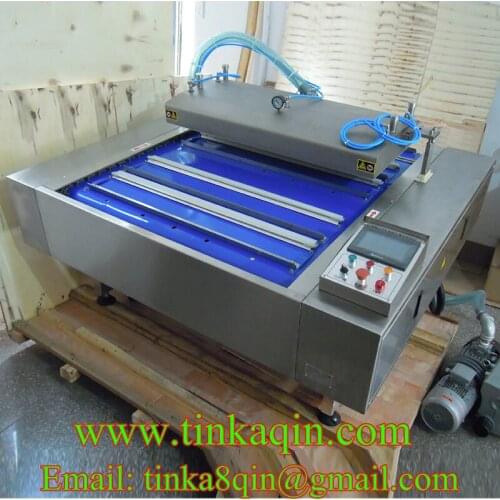 HVB-1020F Hualian Continuous Vacuum Sealing Machine Fast vacuum machine Automatic vacuum sealing machine food meat Beans vegetab