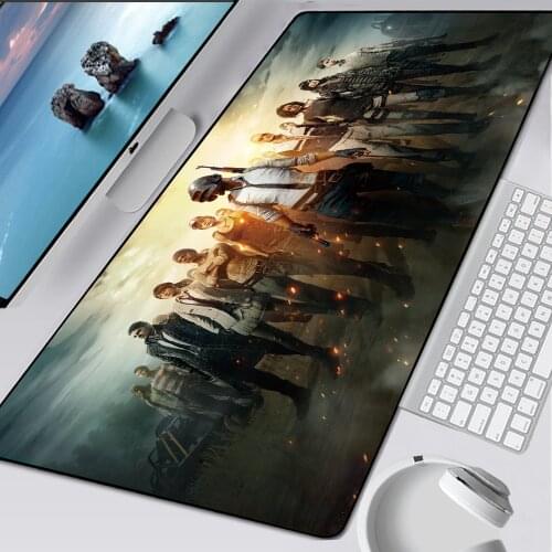 Playerunknowns Battlegrounds Mouse Pad Natural Rubber Gamer Gaming Accessories Computer Mousepad Locked Edge Keyboard Play Mat