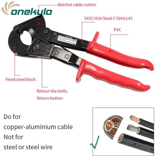 Hs-325a ratchet cable cutter cable cutting pliers, plier cutter wire pliers wire cutting pliers cable cutters