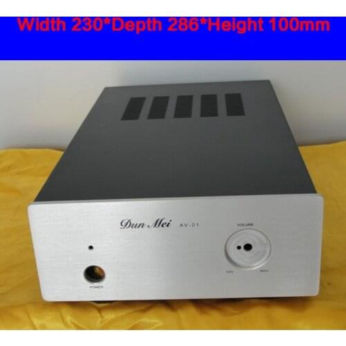 KYYSLB 230*386*100mm Transistor DAC Decoding Amplifier Chassis Box House DIY Enclosure with Feet Screws Amplifier Case Shell