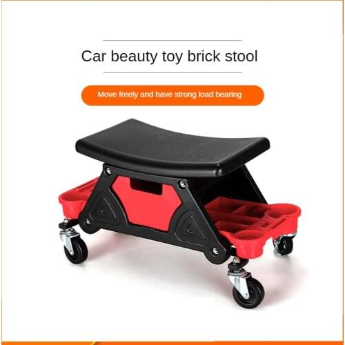 Multifunctional Sitting Mobile Wheel Car Beauty Work Stool Rolling Stool Seat Car Detail Crawling Stool for Car Wash Car