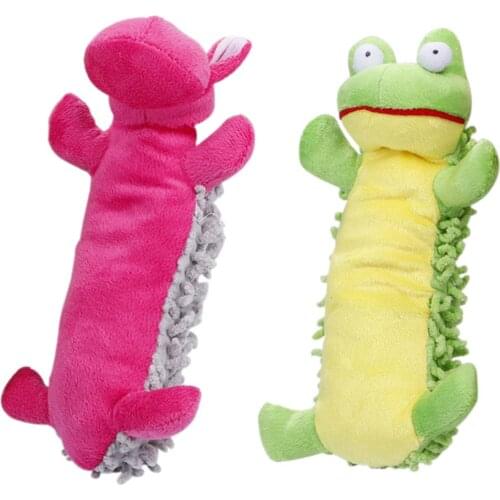 New Hot Sale Dog Toys Pet Puppy Squeaky Plush PP Cotton Sound Animal Dog Toys Soft Cat Toy 2colors Pet Dog Toy Sound Plush Moppy