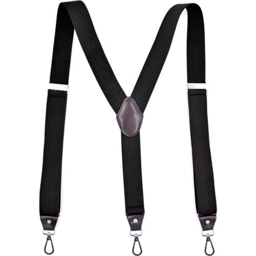 Hook Buckle Fashion Suspenders Stretchy Wide Elastic Men Pliers Women Braces LXH