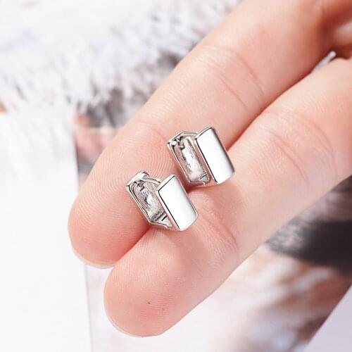 2020 New Minimalist Style Metal Square Earring Fashion Cute Temperament Earrings Metal For Charm Women Exquisite Jewellery Gift