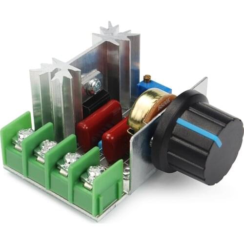 PWM AC Motor Speed Control Controller 2000W(max) SCR Voltage Regulator Adjustable 50-220V 25A LED Dimmers Motor Speed Controller