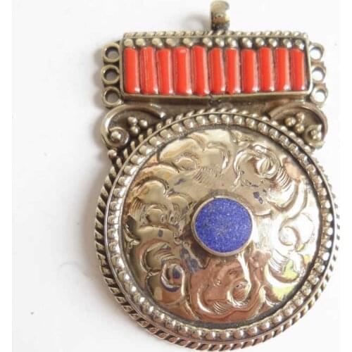 TBP741 Nepal Hand Vintage Big Pendants Tibetan Ethnic Jewelry