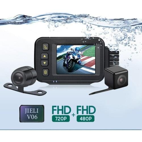 Motorcycle DVR Driving Recorder Dual Camera Motorcycle DVR Front Rear Dual Camera Driving Video Recorder Dash Cam
