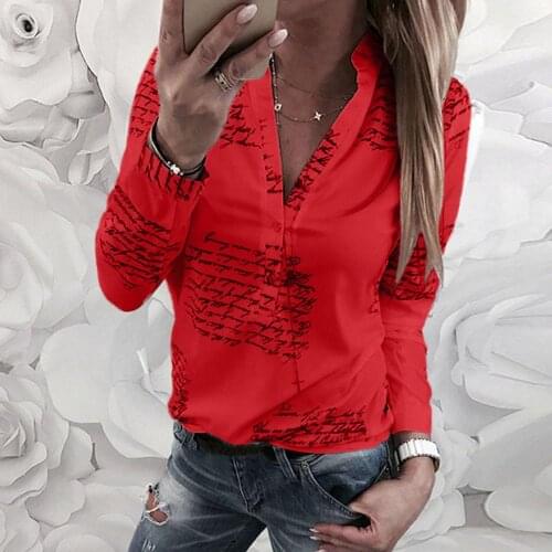 Harajuku Women Blouses Summer Autumn Plus Size Long Sleeve Top Letter Printed Loose Female Blouse Bluse Blusas Drop shipping c