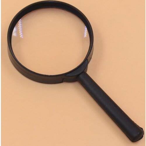 1Pc Wholesale Magnifiers Handheld 5X Magnifying 60mm Glass Multi-purpose Handheld Newspaper Reading Magnifier