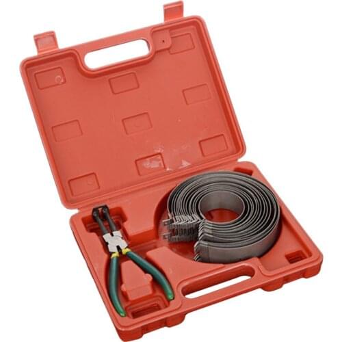 14Rings Piston Ring Compressor Plier Clamp Remover Assembly Engine Tool Cylinder Installer Ratchet Pliers 62-140mm