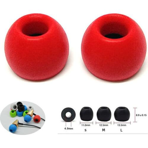 2 pcs/1 pairs. ANJIRUI TS-400 M 12.5mm Caliber Ear Pads/cap 4.9mm memory foam eartips for in-ear earphone tips sponge Ear cotton