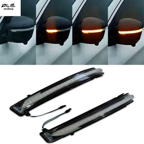 2pcs/lot Dynamic running water Rearview Mirror Turn Light for Nissan 16-19 Qashqai J11 14-18 X-TRAIL 15-18 Murano 14-18 Navara