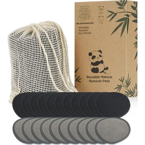 20pcs 10pcs Makeup Removal Cotton Pad Cleansing Facial Pad Tool New Reusable Bamboo Fiber Washable Rounds Pads