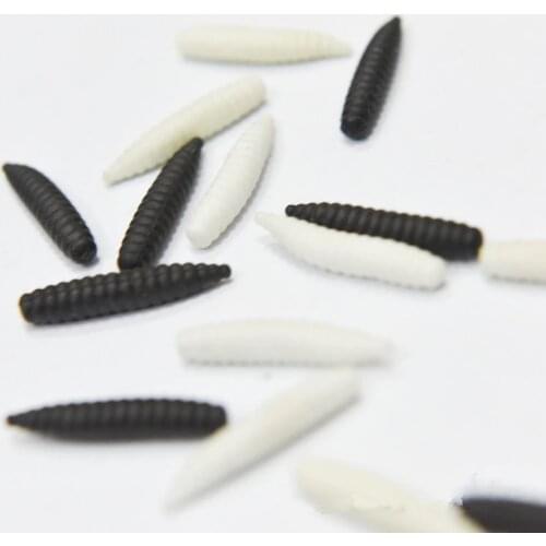20pcs Props Practical Joke Insect Bug Toy Maggot Vegetable Worm Gags & Practical Jokes Toy Tricky Toys White Black