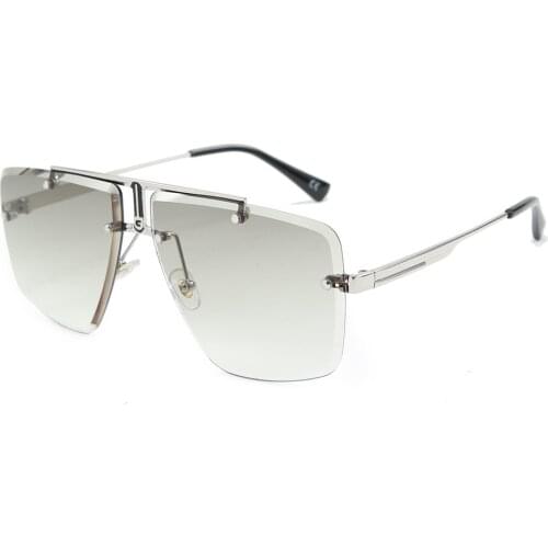 2021 mens square cut-edge sunglasses European and American trend cover mens glasses driving sunglasses