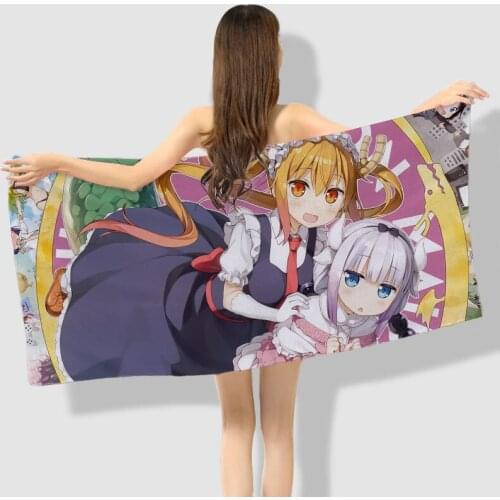 Anime Manga Kobayashi-san Chi no Maid Dragon Bath Towel Beach Towel 001