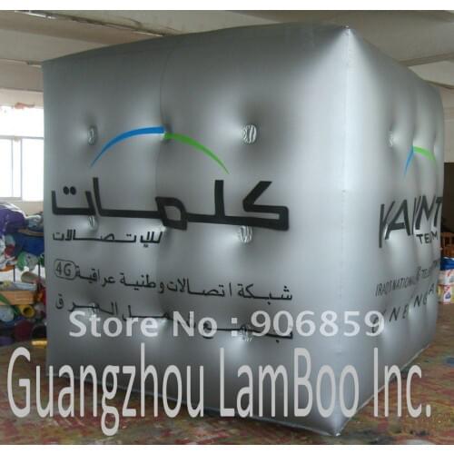 HOT Sale 2m by 2m Inflatable Square Advertising Helium Balloon /Free Shipping/Different colors