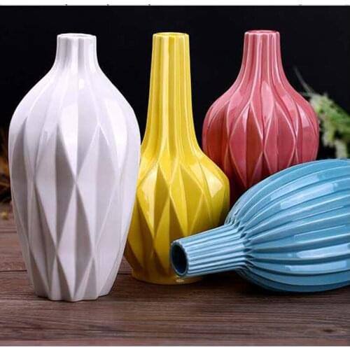 Ceramic Crafts Home Furnishing Creative Handmade Exquisite Packaging Vase Decoration Flower Arrangement Flower Vase Home Decor