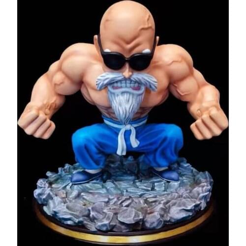 Classic AnimeDragon BallCharacter Muscle Master Roshi Action Humanoid Model Color Boxed Decoration Toy Collection Childrens Gift