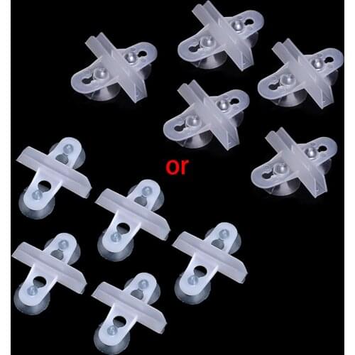New 5pcs Aquarium Fish Tank Divider Suction Cup Divider Plastic Sheet Holder Set New