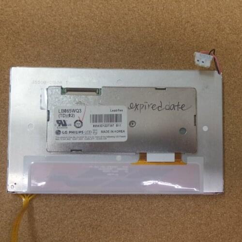 New Original LB065WQ3(TD)(02) LCD Display 6.5" Car DVD navigation LCD Panel With Original Touch Panel
