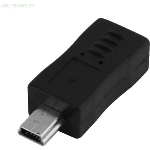 Micro USB Male to Mini USB Female Adapter Connector Converter Adaptor for Mobile Phones MP3 500pcs/lot