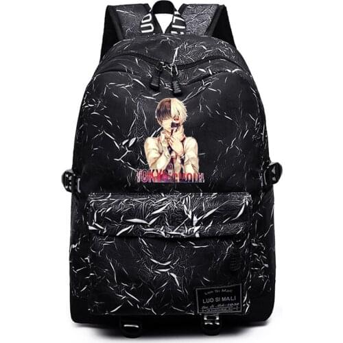 Casual Backpack Anime Tokyo Ghoul Teenger Rucksack Schoolbag Mochila High Quality Packsack Unisex Student Travel Laptop Bag