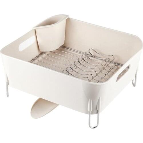 Primanova Paslanmaz Tezgah Üstü Bej Bulaşıklık Sepeti D14654