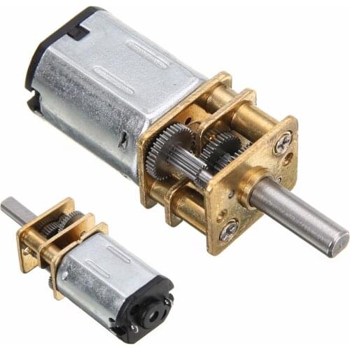 6V Metal Gear Motor DC 6V 200RPM Micro DC Geared Motor N20 Dia 3mm Shaft with Gearwheel Model DIY Gear Reduction Gear Motor