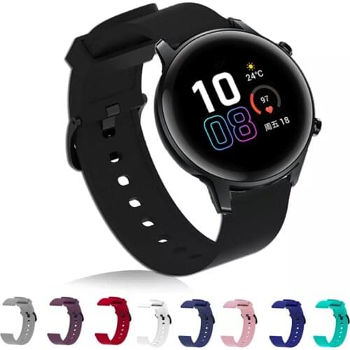 For Huawei Watch GT 2 Honor Magic Watch 2 42mm Watch Band Silicone Watchband Bracelet 20mm Watch Strap For Huami Amazfit GTS GTR